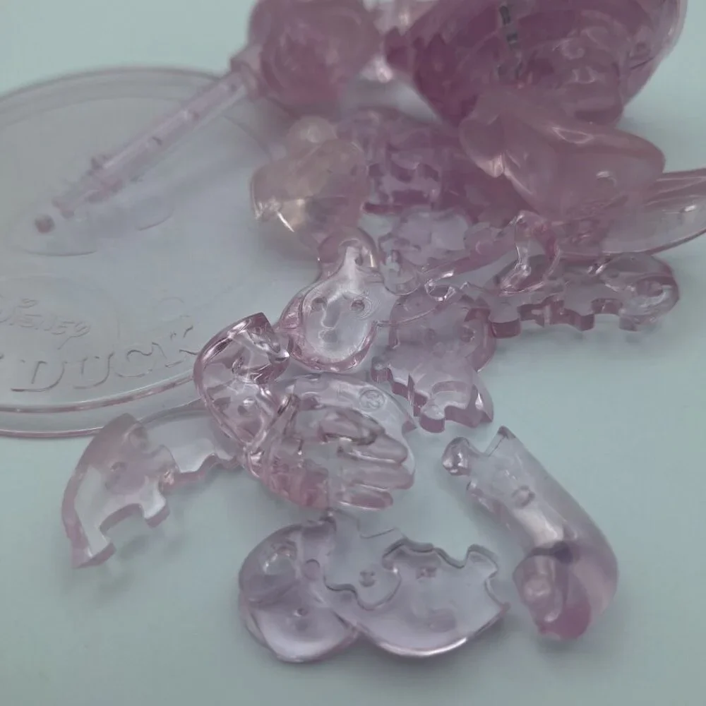 Disney Daisy Duck Crystal‎ Puzzle 3D Stacking Pink Replacement Pieces Incomplete